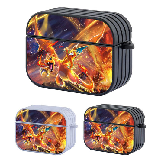Pokemon Charizard Dashing Flying through the Fire Apple Airpods Pro Case-Carneyforia