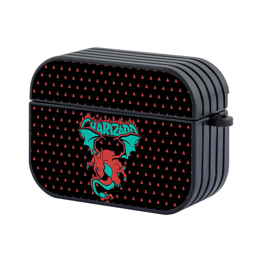 Pokemon Charizard Flying Silhouette Apple Airpods Pro Case Black