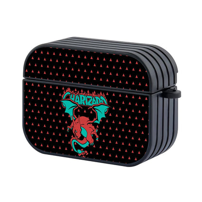 Pokemon Charizard Flying Silhouette Apple Airpods Pro Case Black