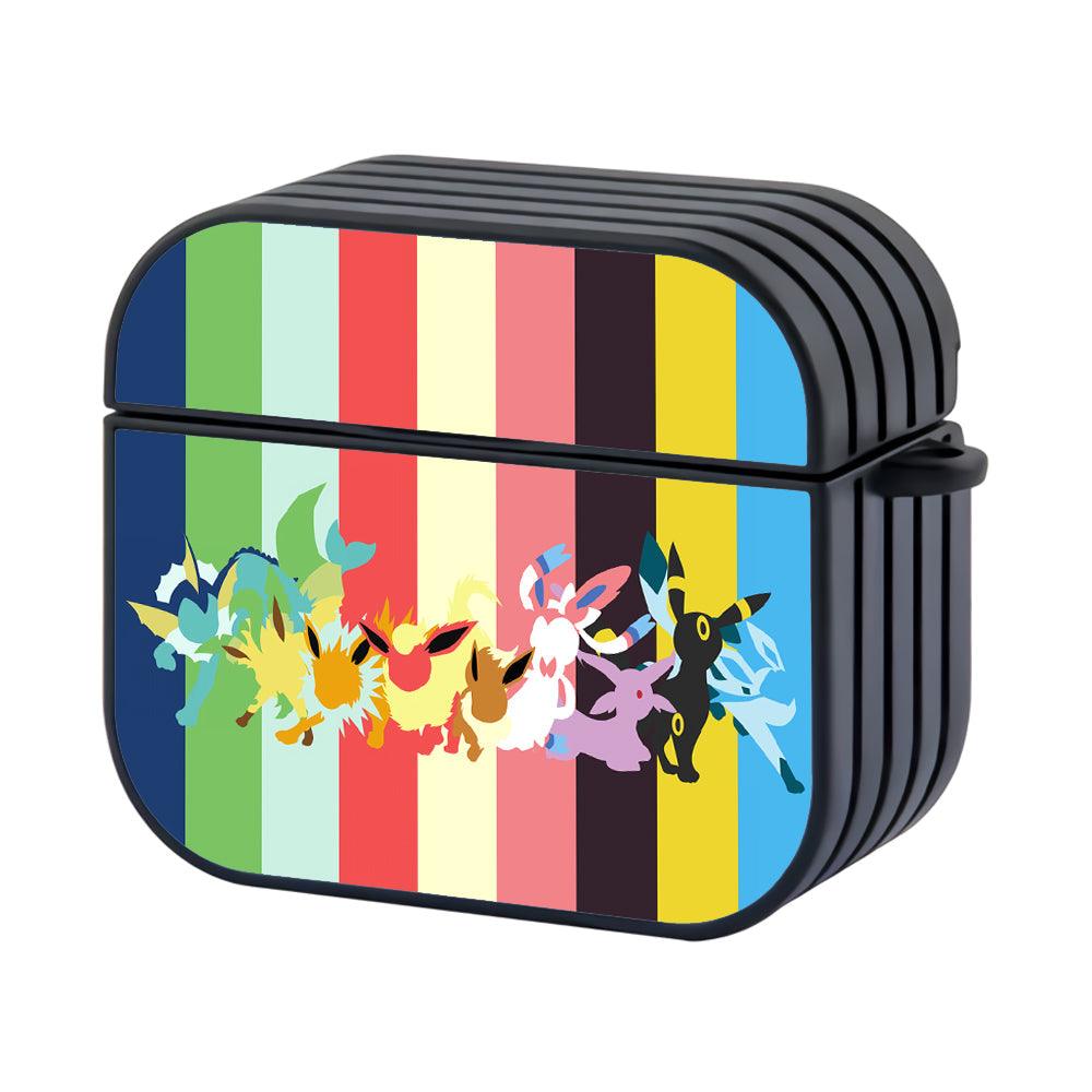 Pokemon Colorful Silhouette Apple Airpods 4 Case Black