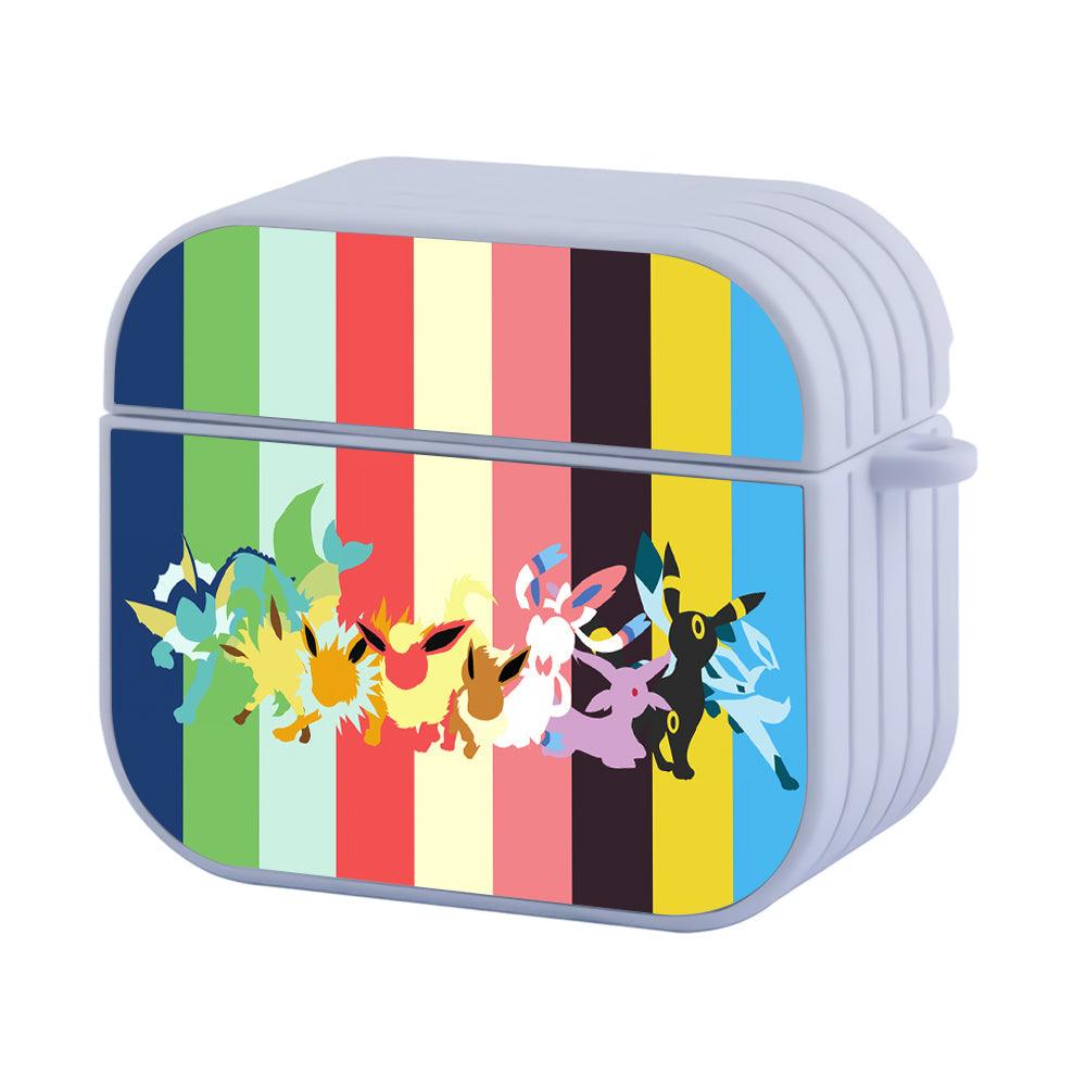 Pokemon Colorful Silhouette Apple Airpods 4 Case White