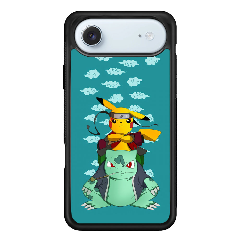 Pokemon Covering Naruto and Gamabunta iPhone 17 Air Case