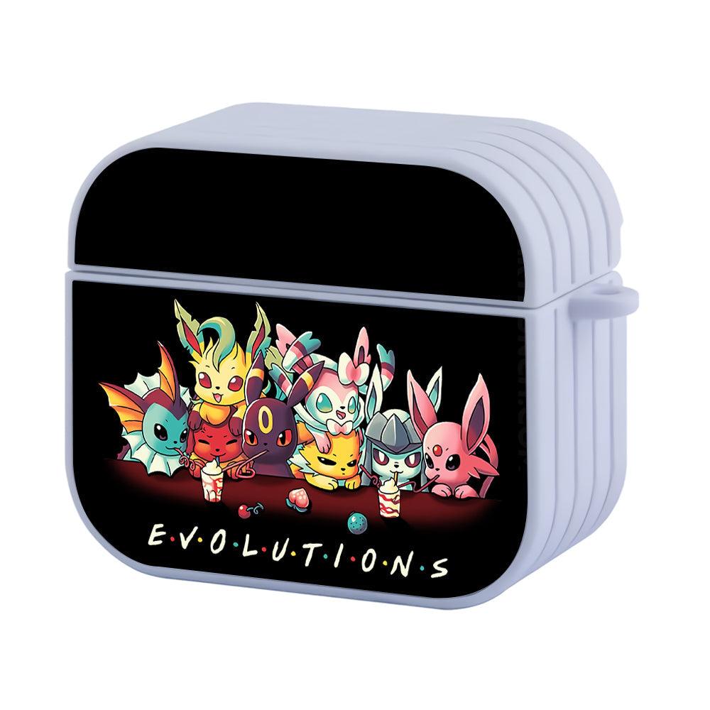 Pokemon Cute Eevee Evolution Apple Airpods 4 Case White