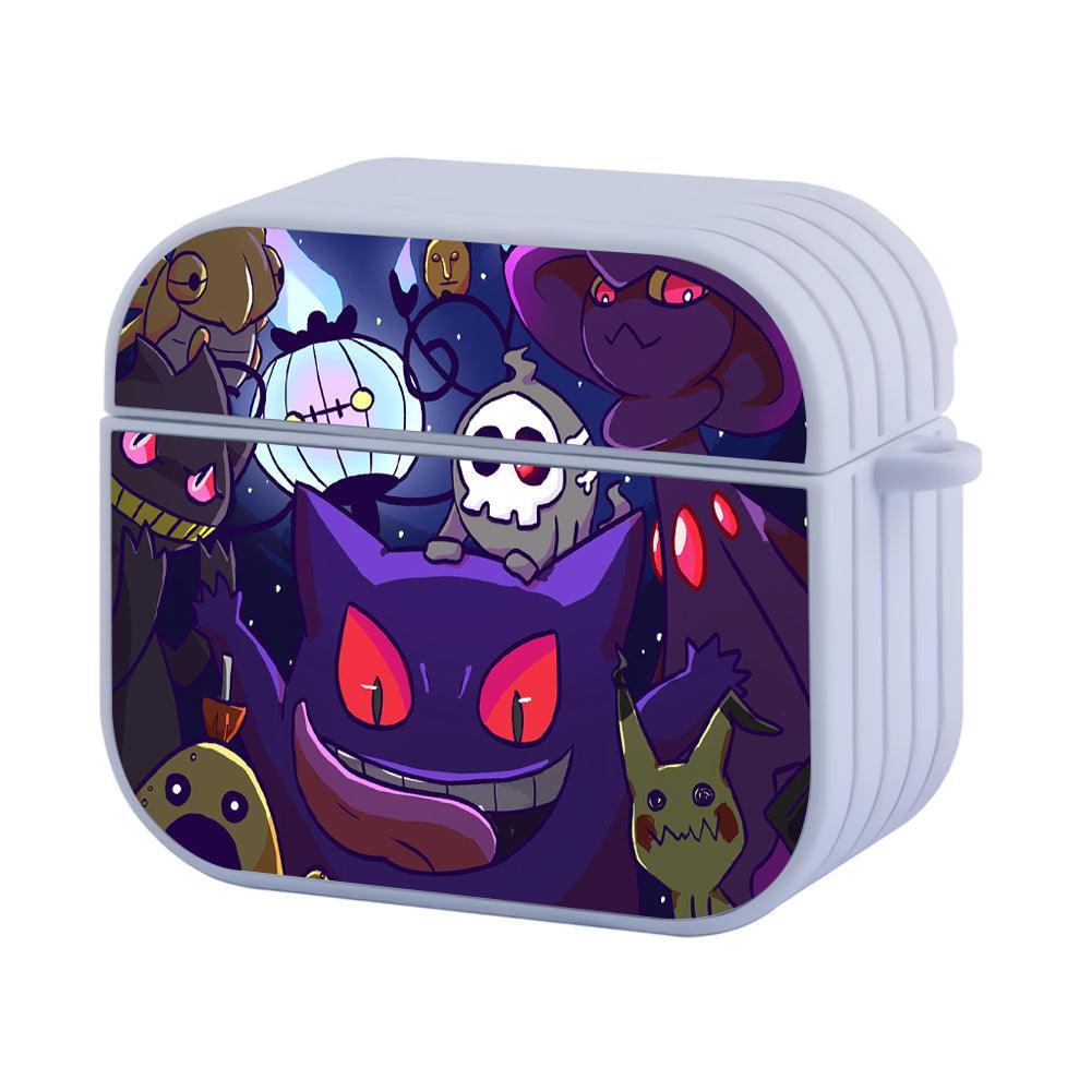 Pokemon Gengar Be Afraid and Give Candy Apple Airpods 4 Case White