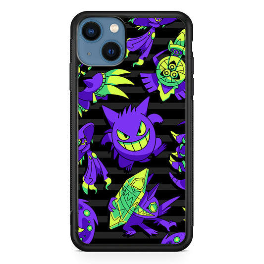 Pokemon Gengar Night Squad iPhone 15 Case - Carneyforia