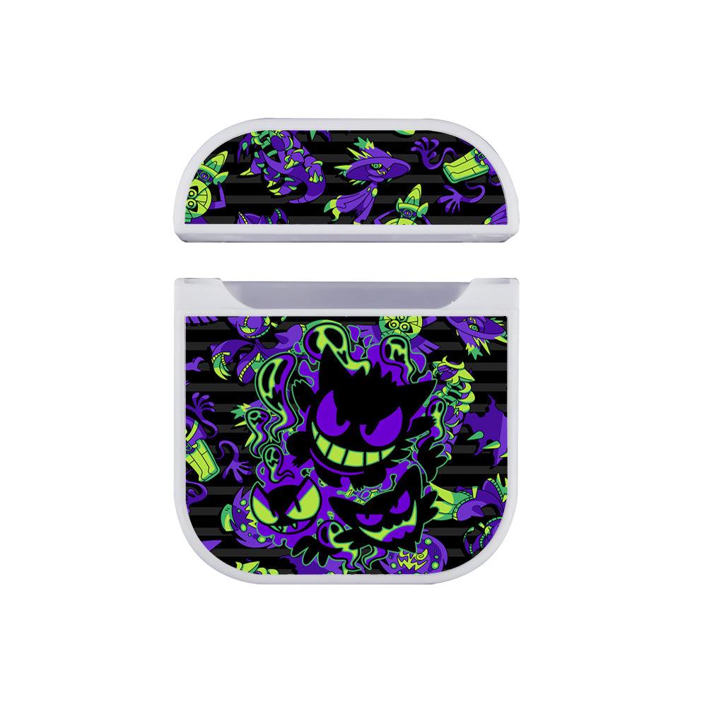 Pokemon Gengar Purple Halation Apple Airpods Case White