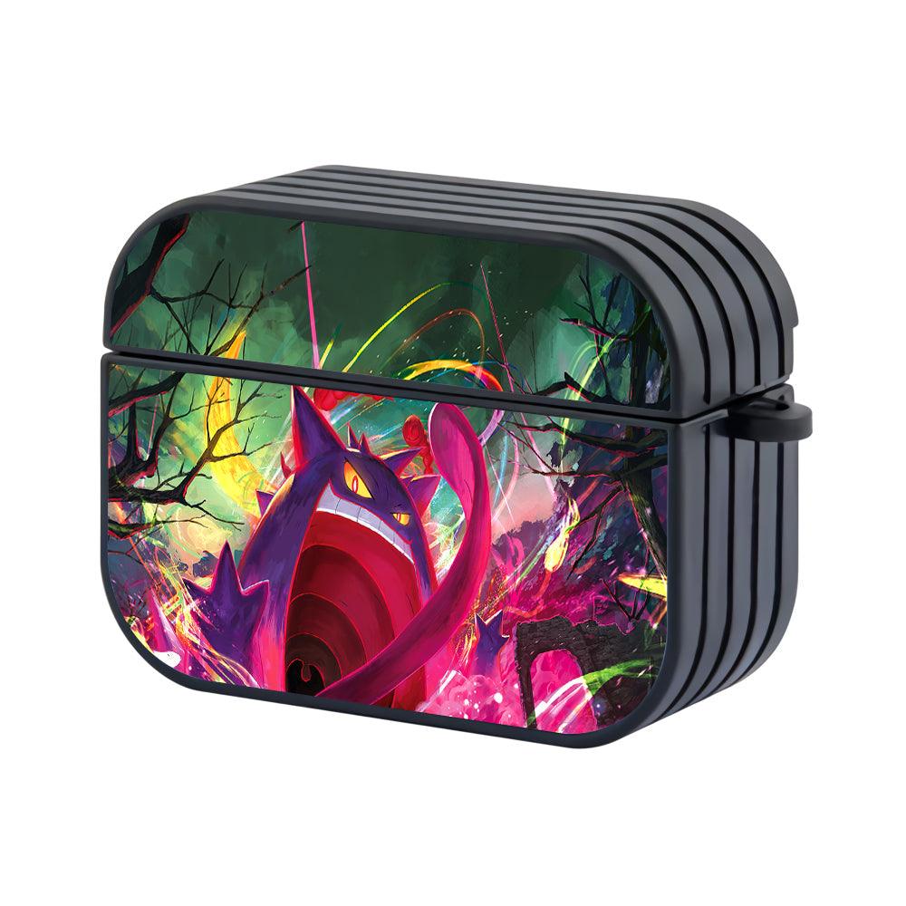 Pokemon Gengar Scary under the Crescent Moon Apple Airpods Pro 3 Case-Black-Carneyforia