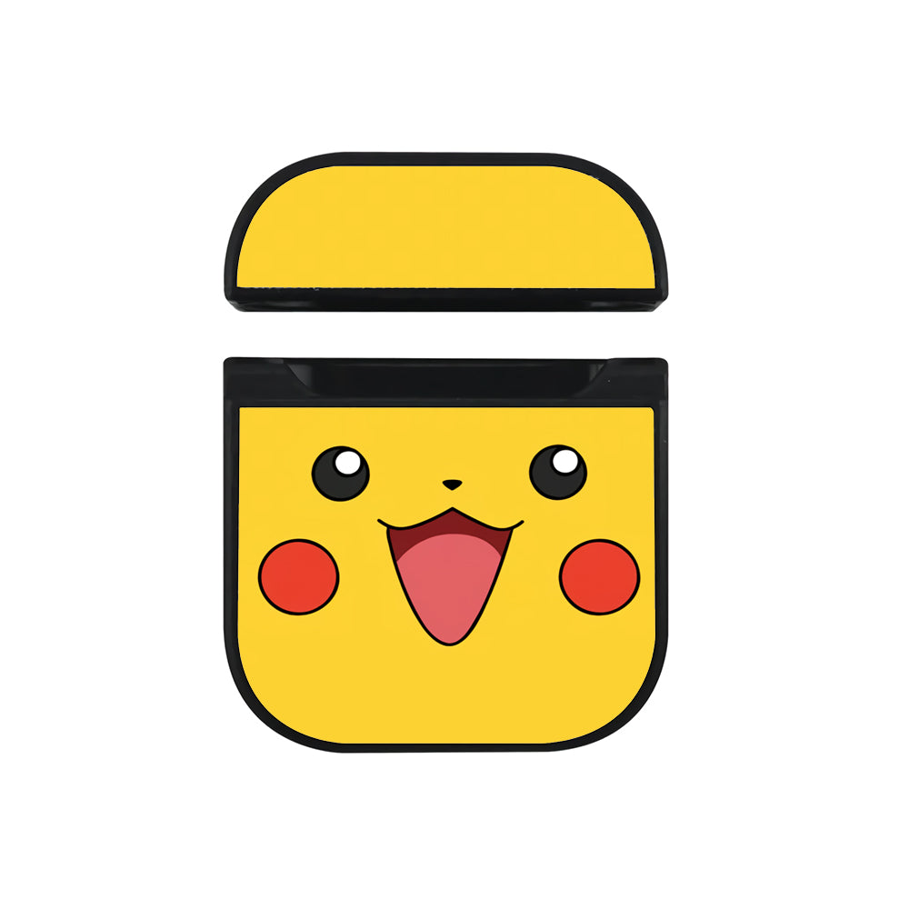 Pokemon Pikachu Face Apple Airpods Case Black