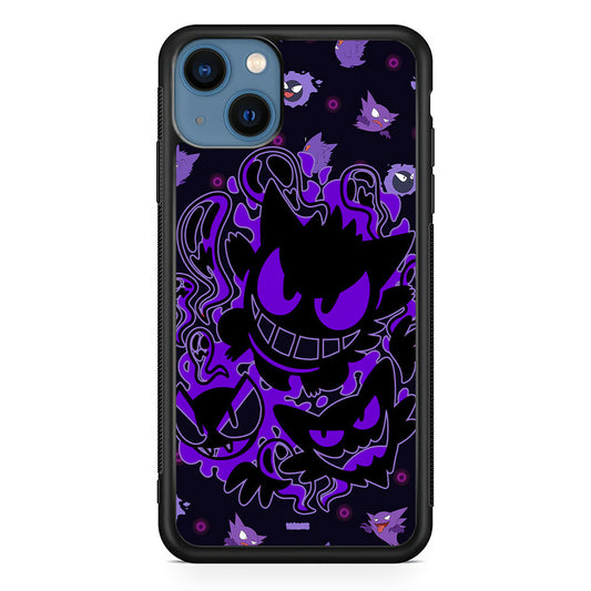 Pokemon Scary Smile from Gengar iPhone 14 Plus Case - Carneyforia