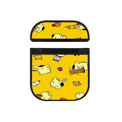 Pompom Purin Daily Apple Airpods Case Black