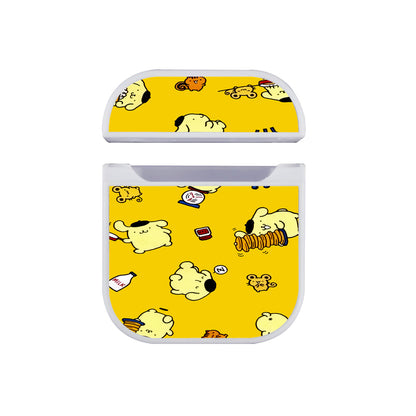 Pompom Purin Daily Apple Airpods Case White