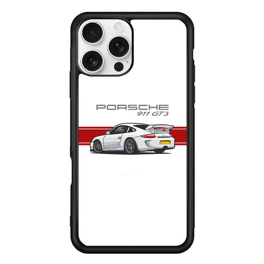 Porsche 911 GT3 Stripe Car iPhone 16 Pro Max Case