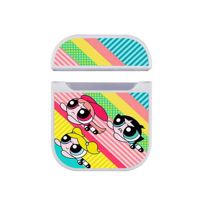 Power Puff Girls Abstract Pattern Apple Airpods Case White