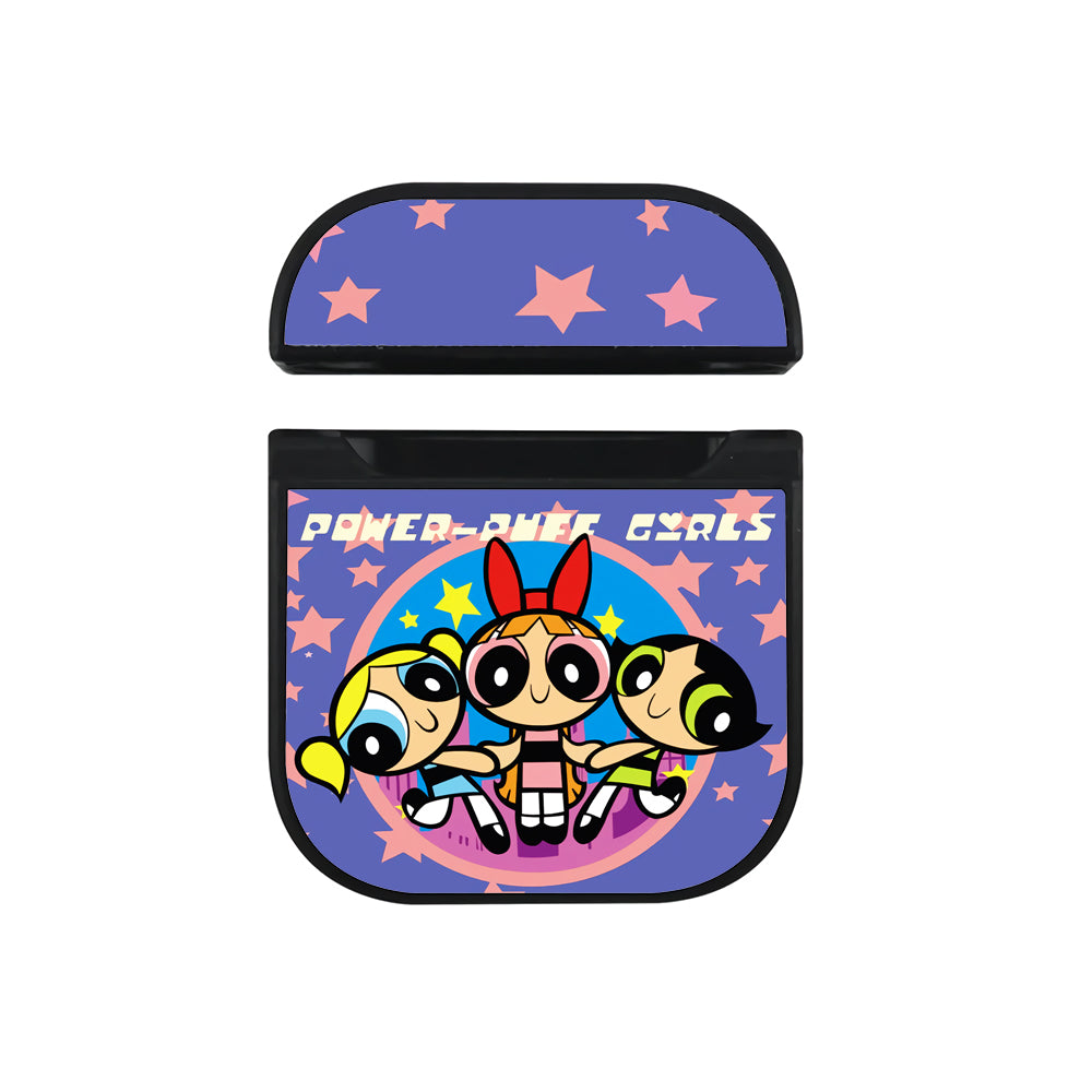 Power Puff Girls Star Team Apple Airpods Case Black