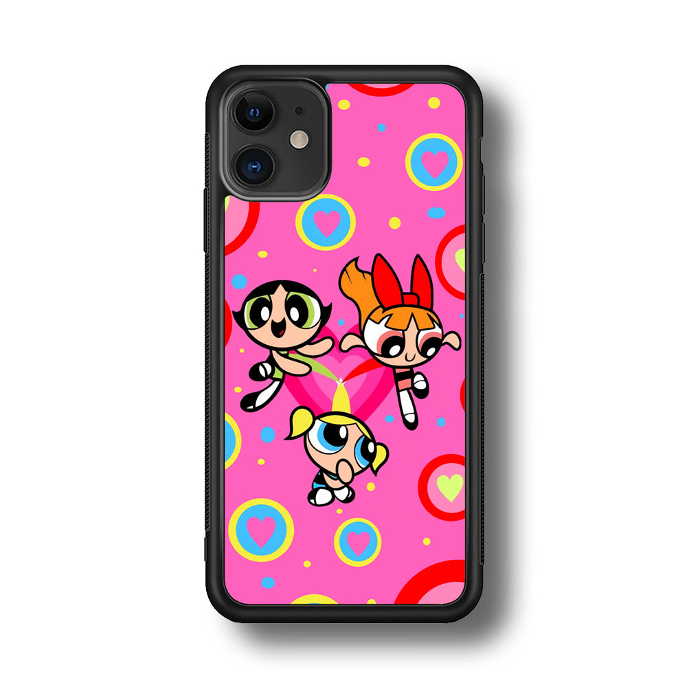 Powerpuff Girls Doodle Of Love iPhone 11 Case