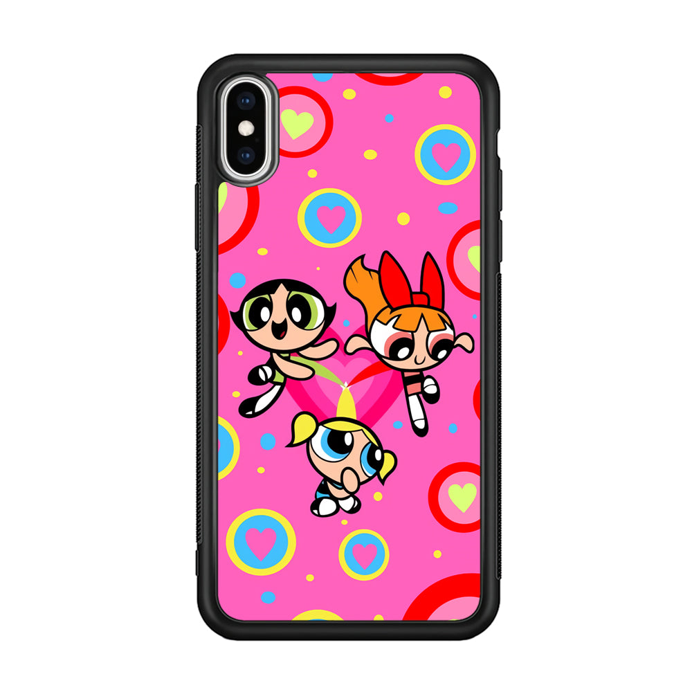 Powerpuff Girls Doodle Of Love iPhone XS Case