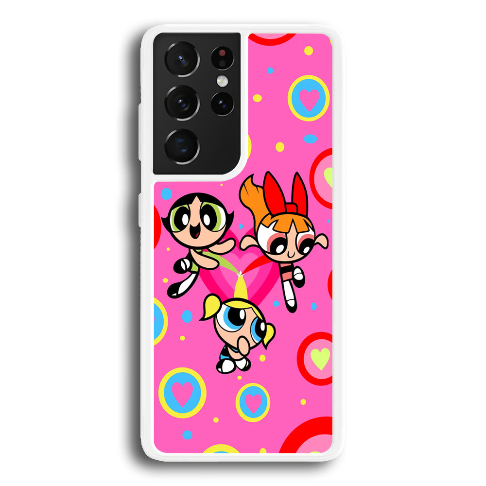 Powerpuff Girls Doodle Of Love Samsung Galaxy S21 Ultra Case