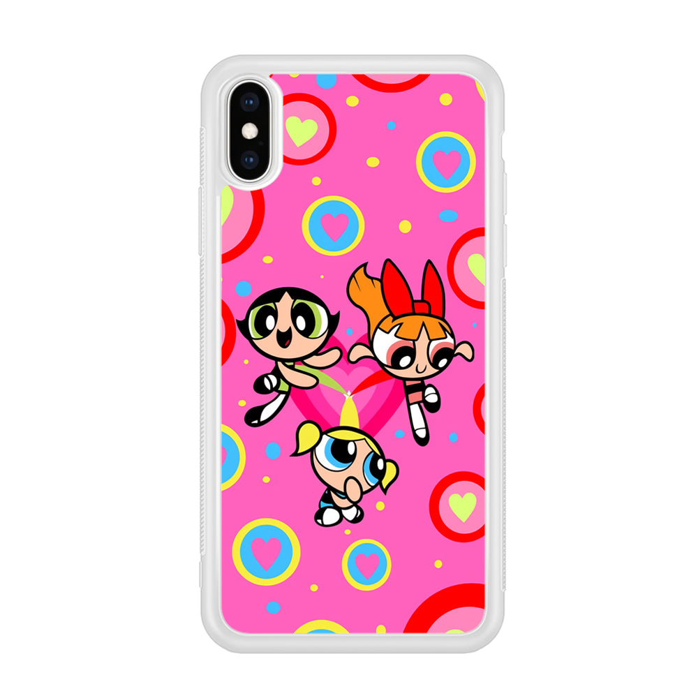 Powerpuff Girls Doodle Of Love iPhone XS Case