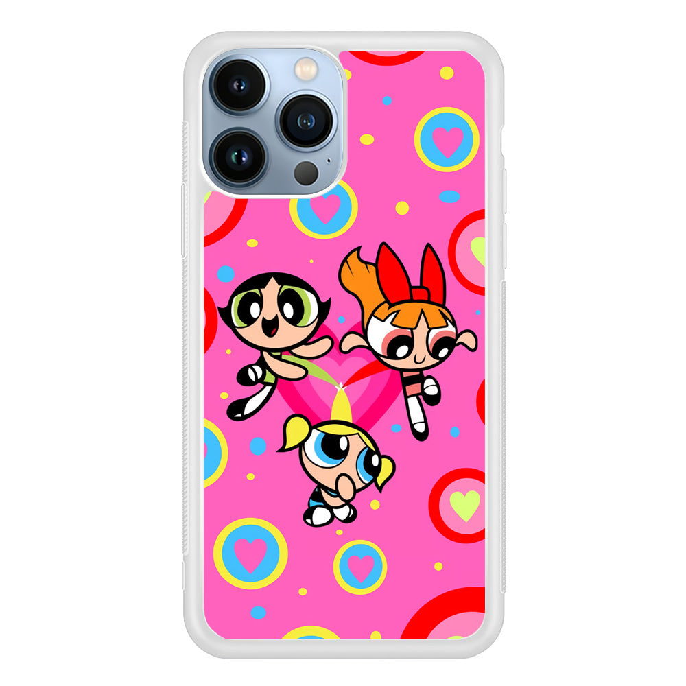 Powerpuff Girls Doodle Of Love iPhone 13 Pro Max Case