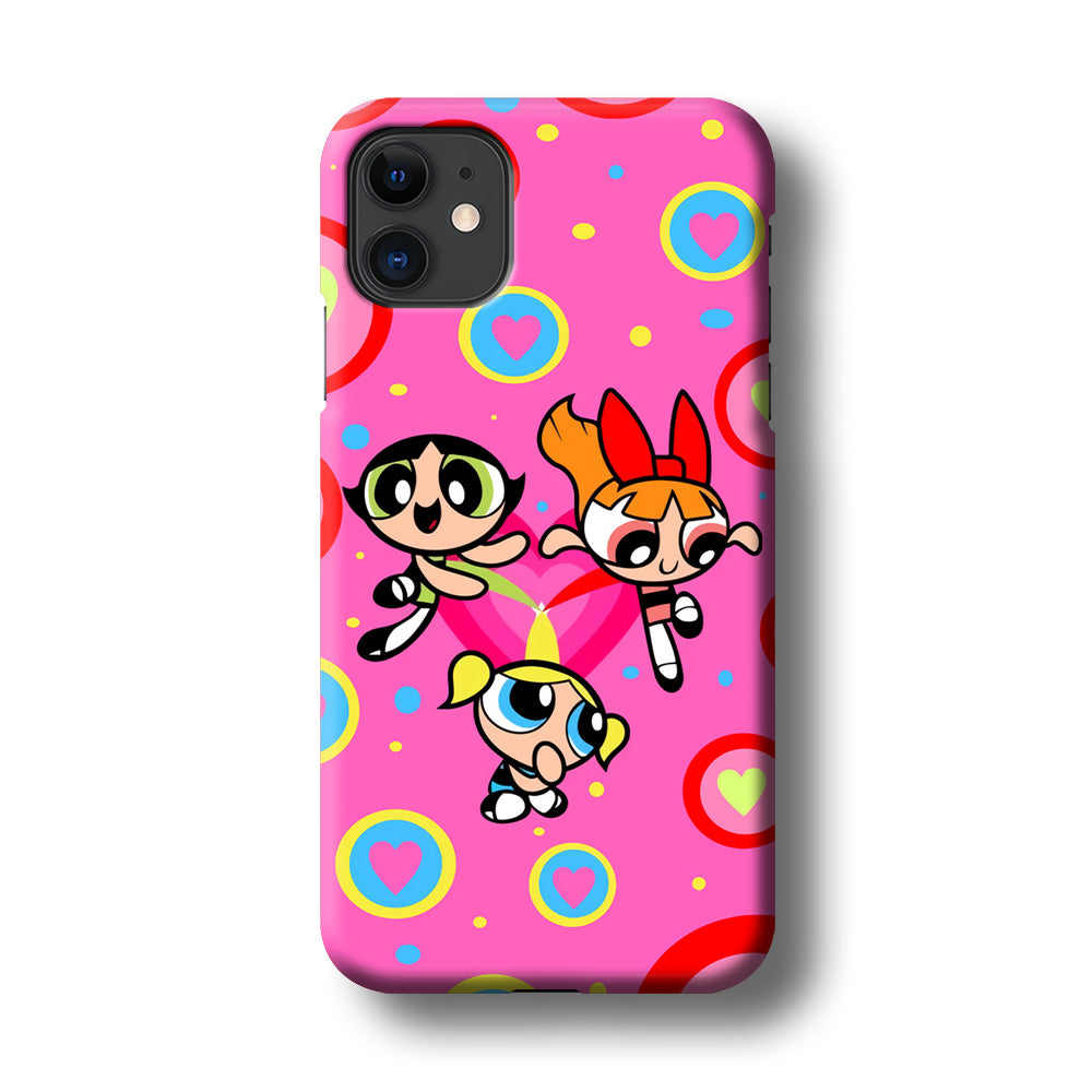 Powerpuff Girls Doodle Of Love iPhone 11 Case