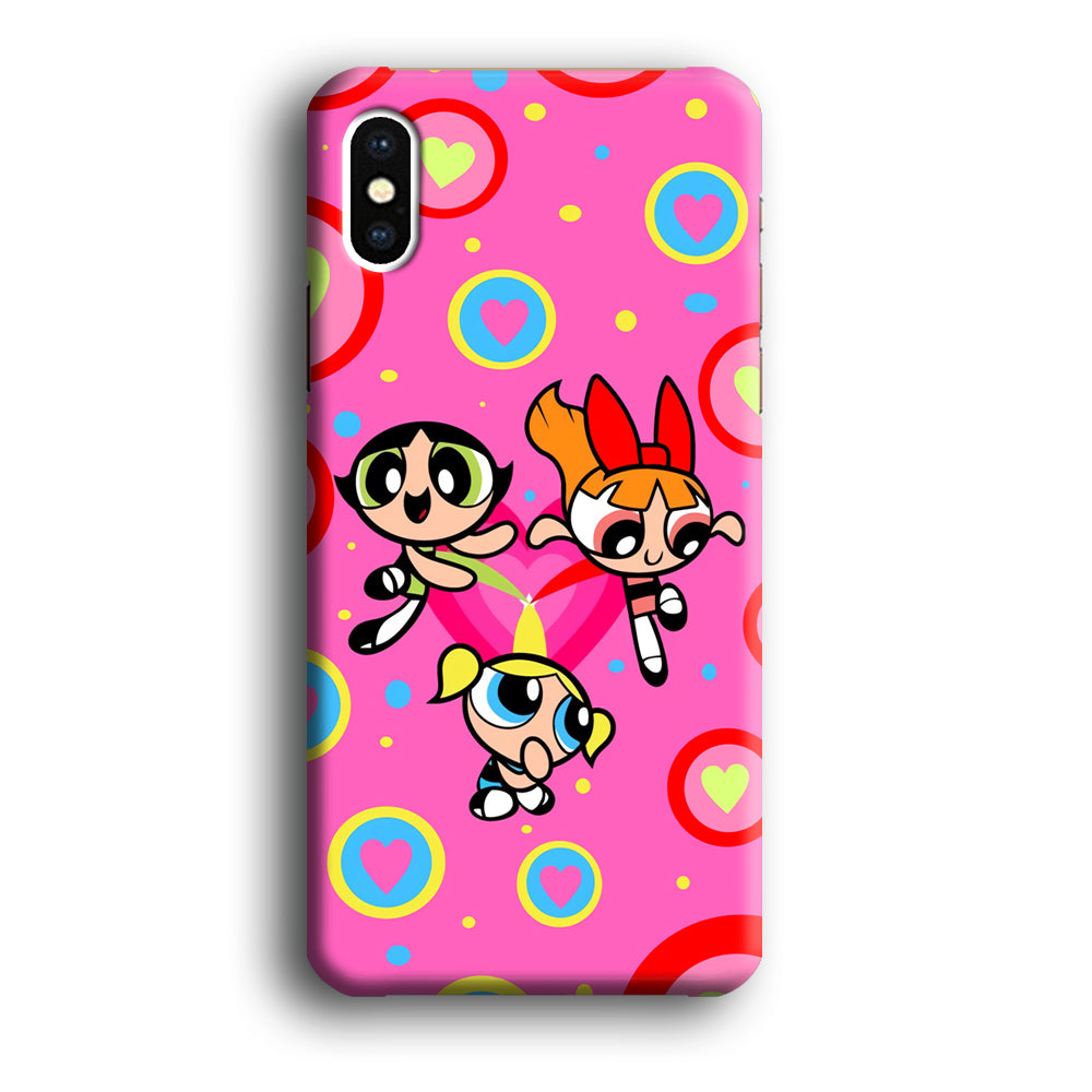 Powerpuff Girls Doodle Of Love iPhone XS Case