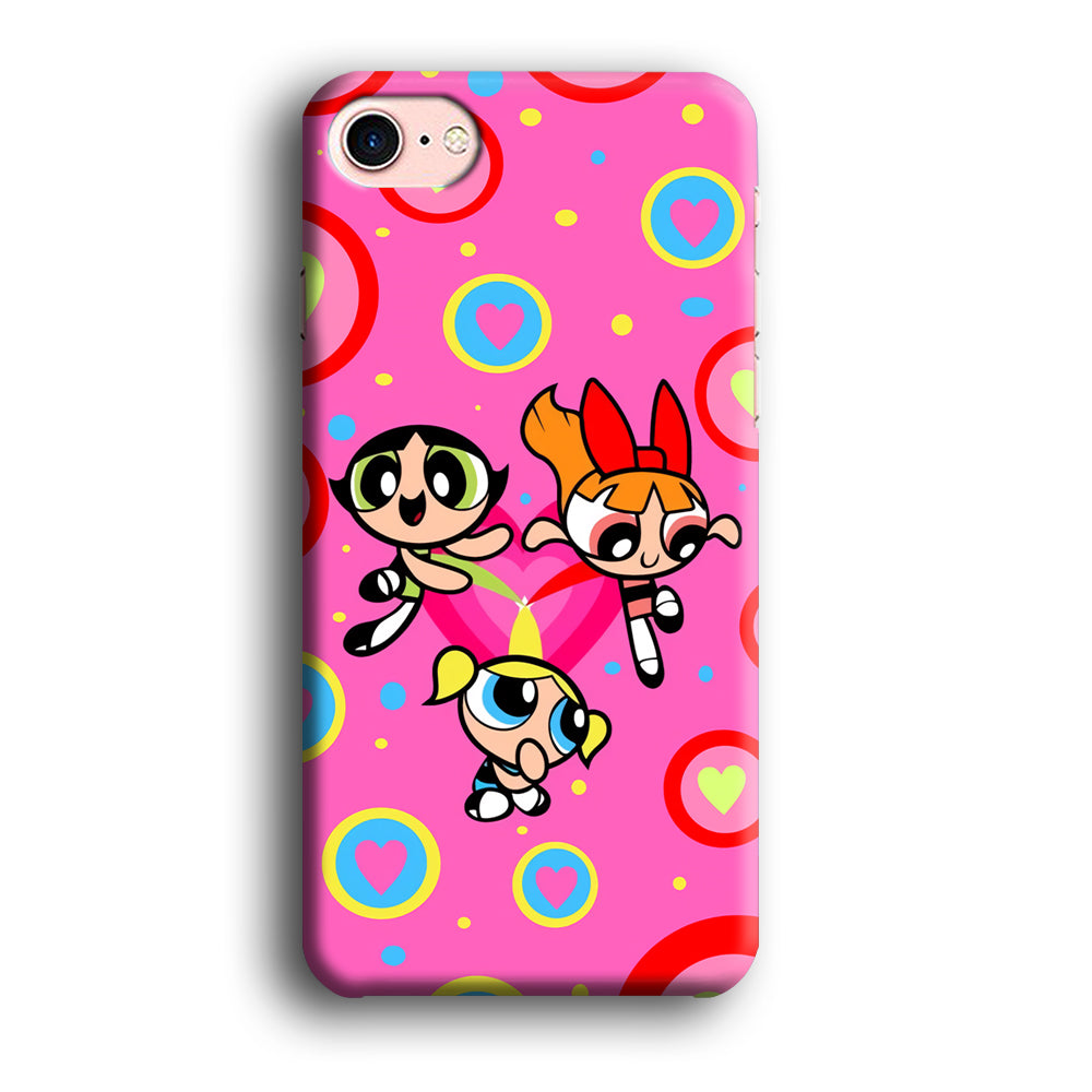 Powerpuff Girls Doodle Of Love iPhone 8 Case