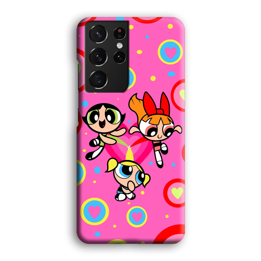 Powerpuff Girls Doodle Of Love Samsung Galaxy S21 Ultra Case