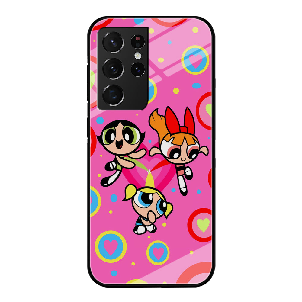 Powerpuff Girls Doodle Of Love Samsung Galaxy S21 Ultra Case