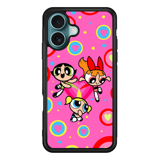 Powerpuff Girls Doodle Of Love iPhone 16 Plus Case