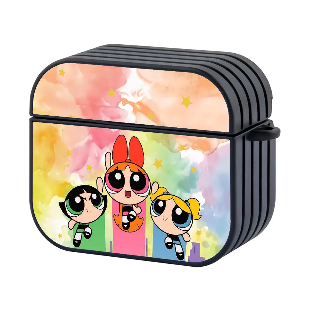Powerpuff Girls Fly High to The Sky Apple Airpods 4 Case Black