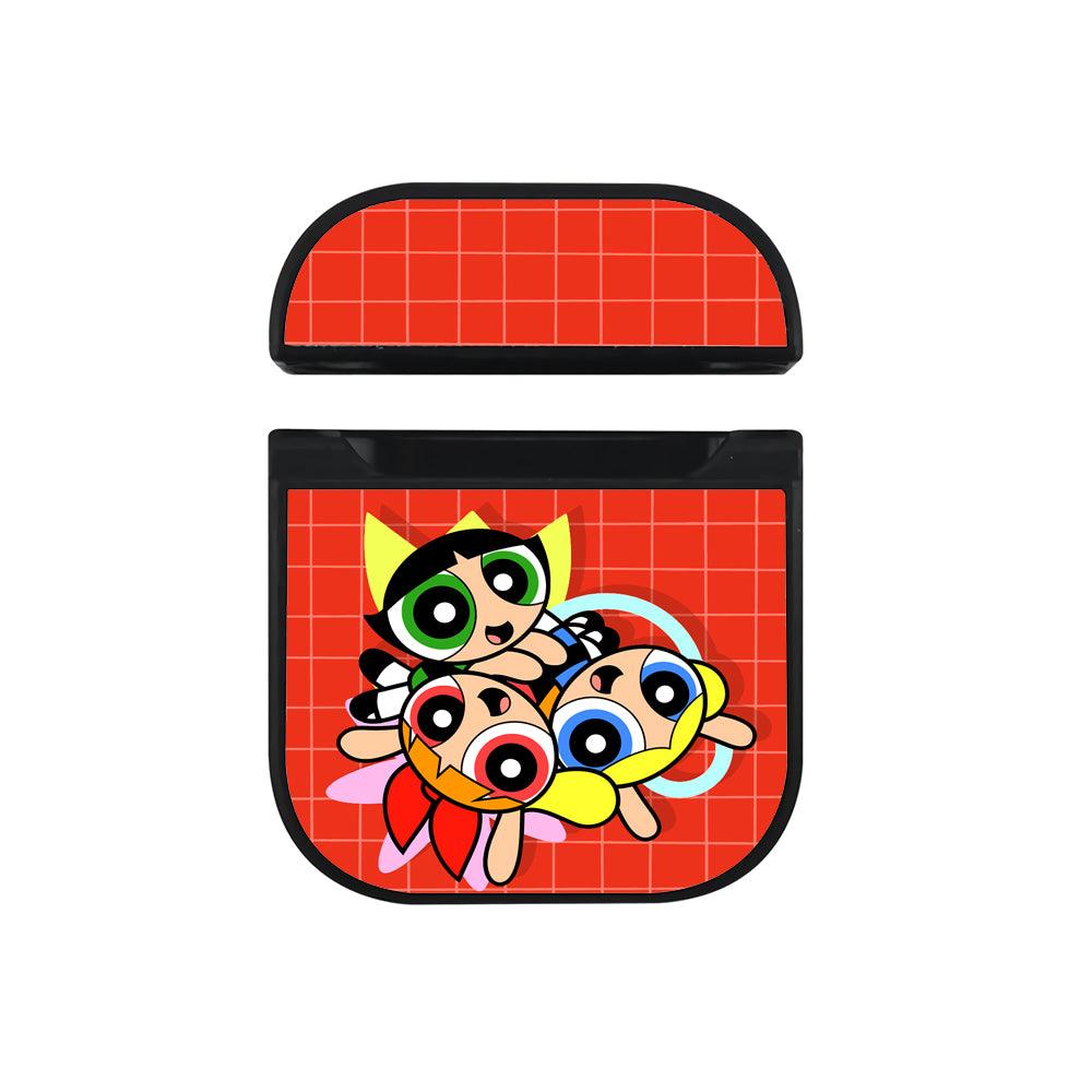 Powerpuff Girls Power in Circle Apple Airpods Case Black
