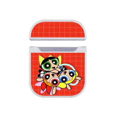Powerpuff Girls Power in Circle Apple Airpods Case White