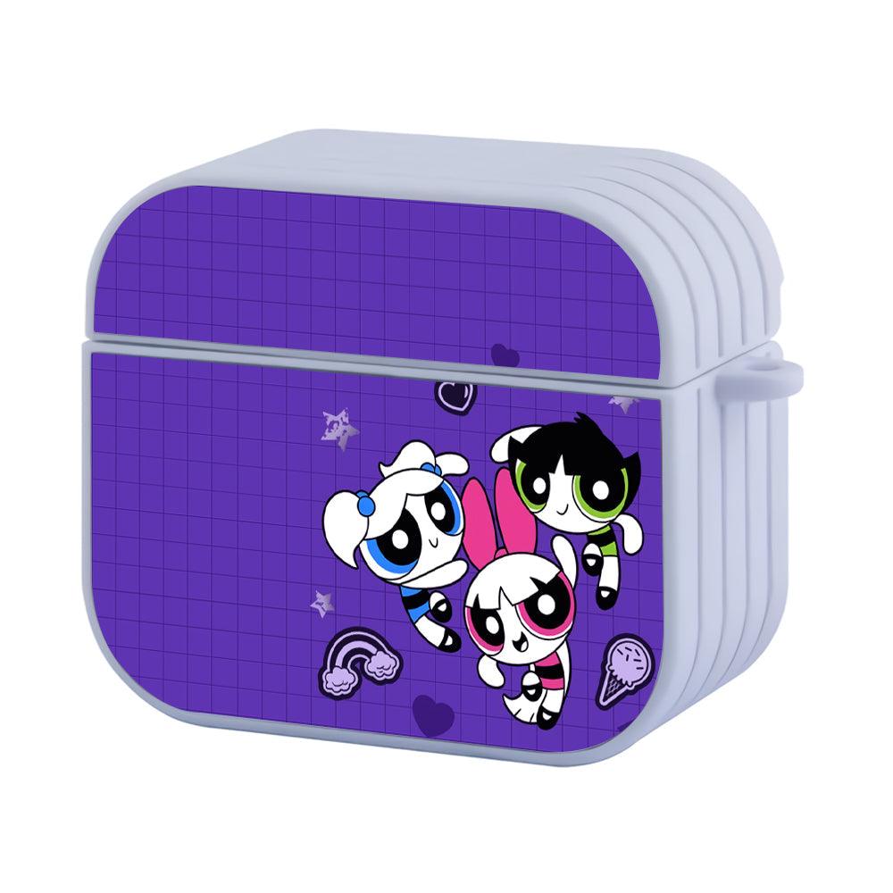Powerpuff Purple Net Apple Airpods 4 Case White