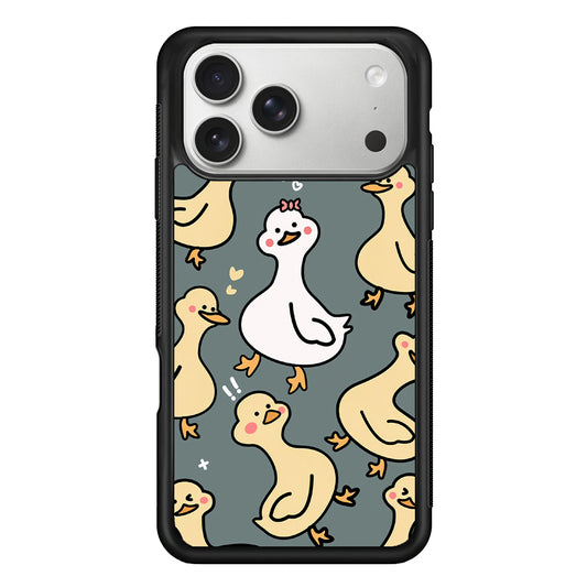 Princess of Duck Patern Wallpaper iPhone 17 Pro Case