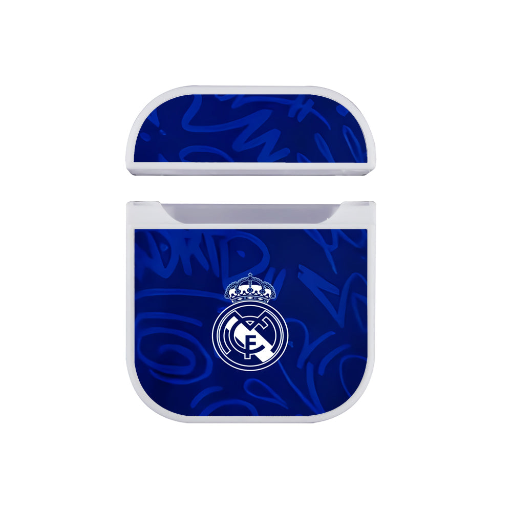 Real Madrid Away Jersey Pattern Apple Airpods Case White
