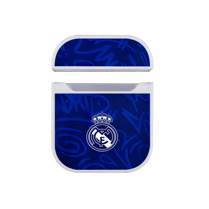 Real Madrid Away Jersey Pattern Apple Airpods Case White