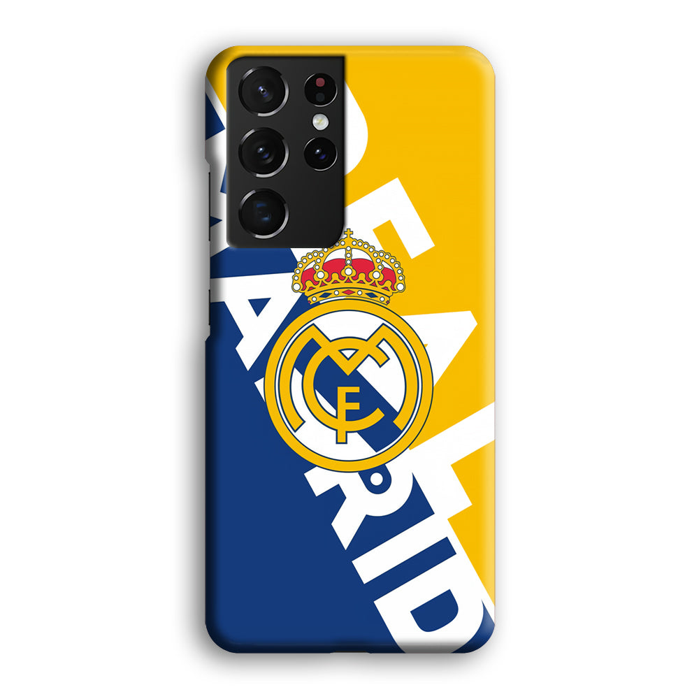 Real Madrid Bold Sensing Samsung Galaxy S21 Ultra Case