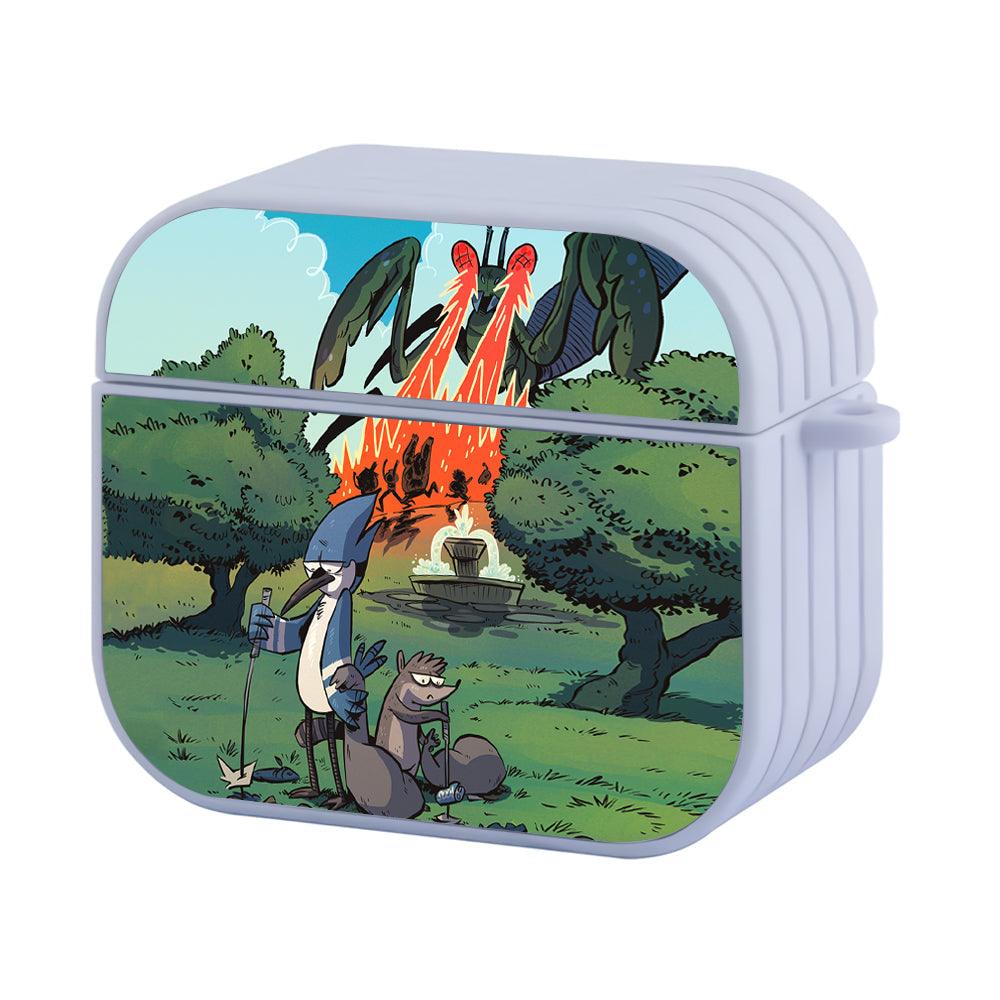 Regular Show Avoid Enemy Attacks Apple Airpods 4 Case White