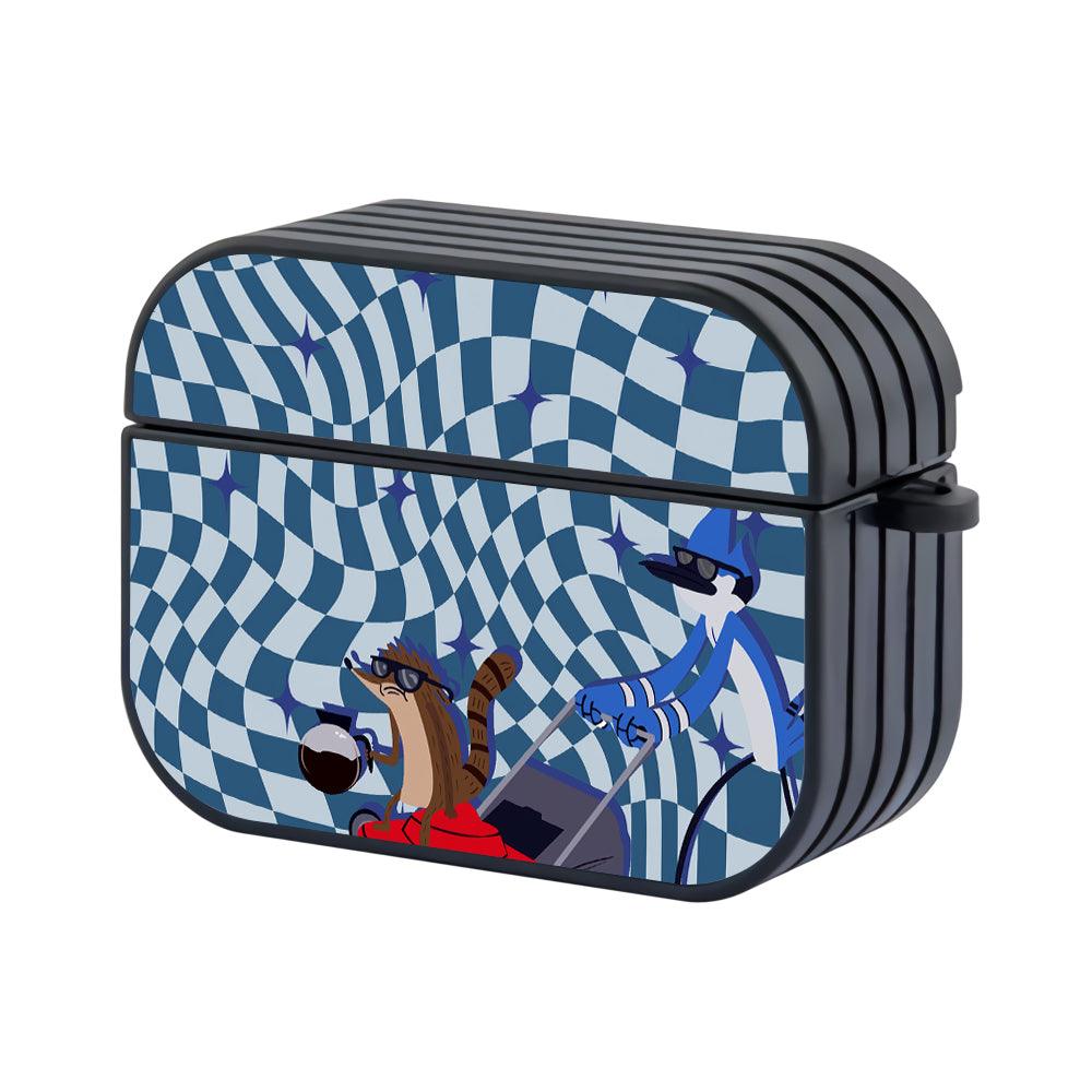 Regular Show Coffee makes Work Relax Apple Airpods Pro Case Black