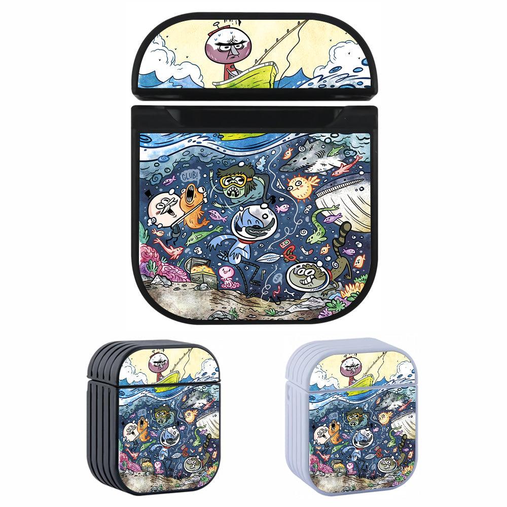 Regular Show Dive Prank Friends Apple Airpods Case