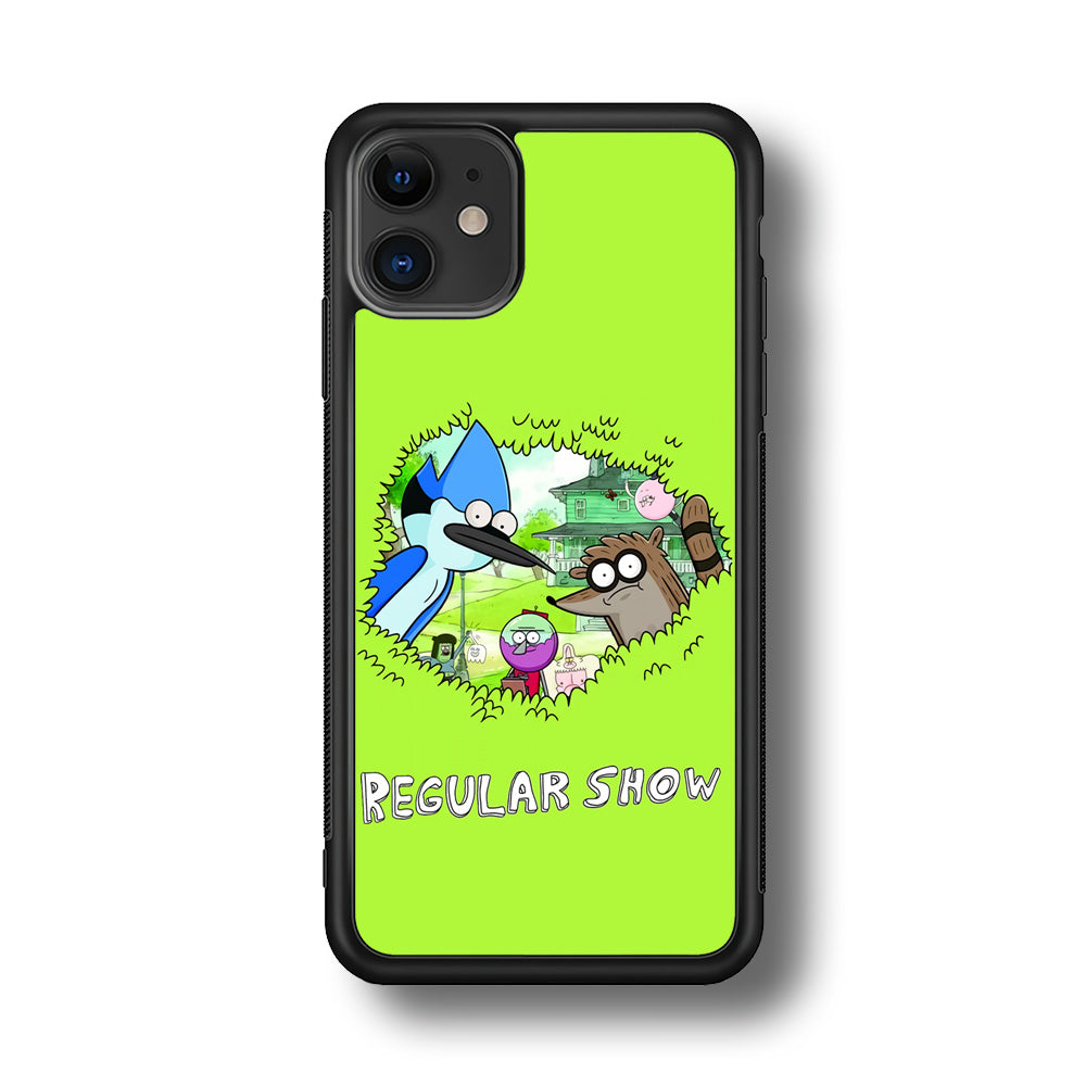 Regular Show Hide In The Bushes iPhone 11 Case