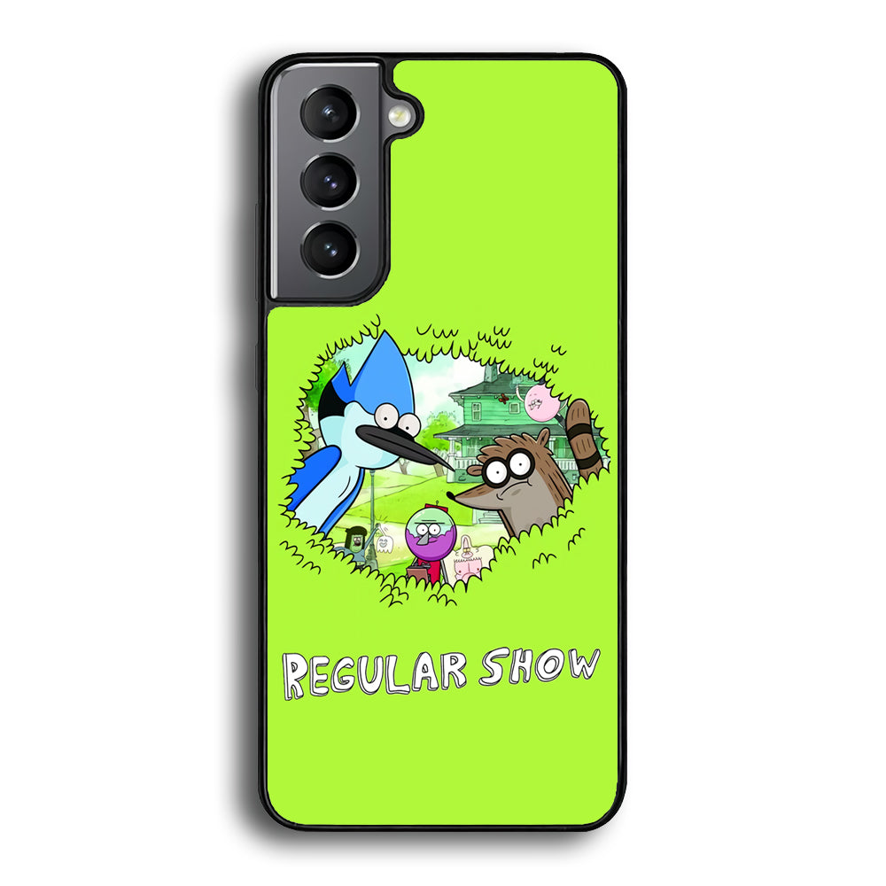 Regular Show Hide In The Bushes Samsung Galaxy A16 Case - Carneyforia