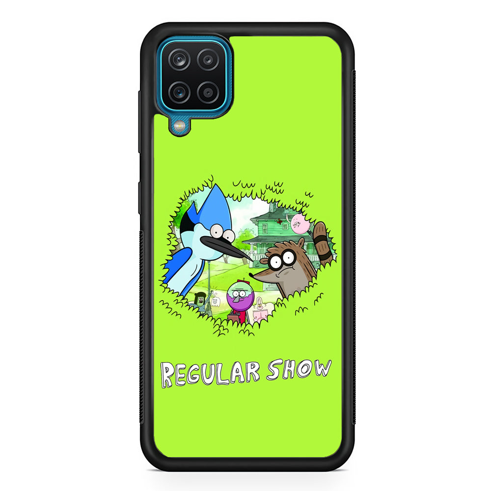 Regular Show Hide In The Bushes Samsung Galaxy A12 Case