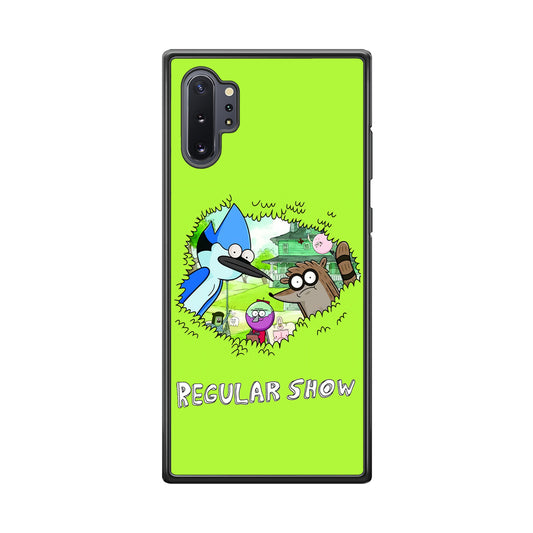 Regular Show Hide In The Bushes Samsung Galaxy Note 10 Plus Case