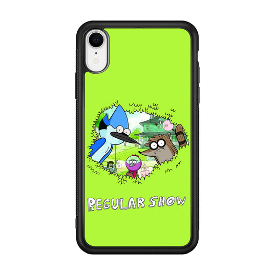 Regular Show Hide In The Bushes iPhone XR Case