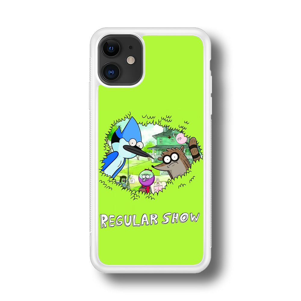 Regular Show Hide In The Bushes iPhone 11 Case