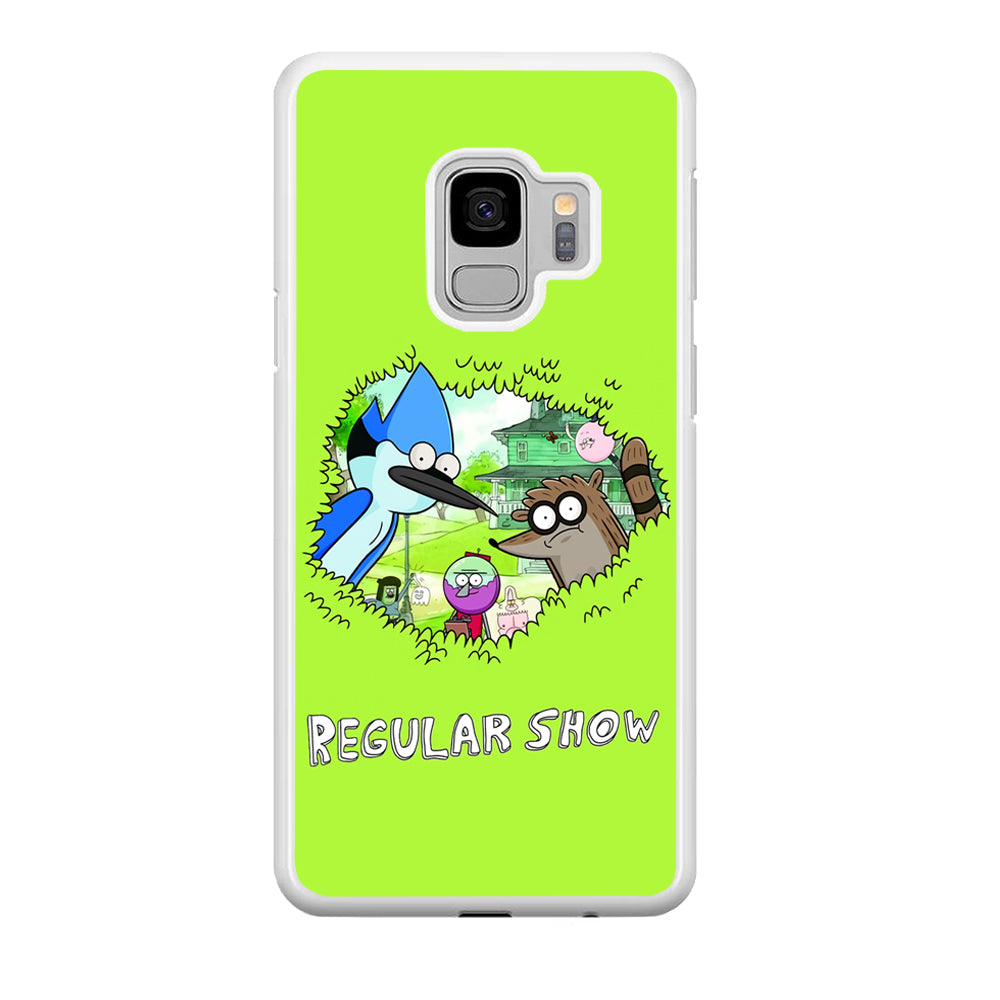 Regular Show Hide In The Bushes Samsung Galaxy S9 Case