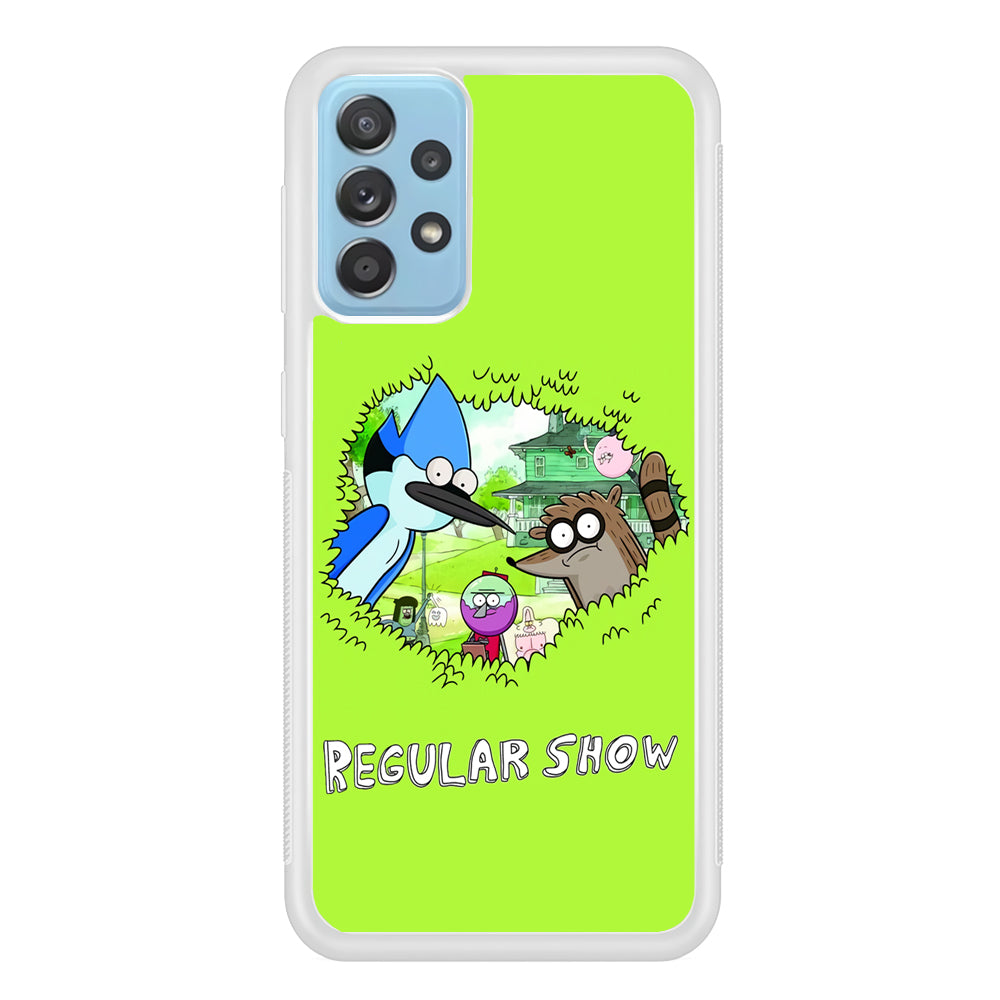 Regular Show Hide In The Bushes Samsung Galaxy A52 Case