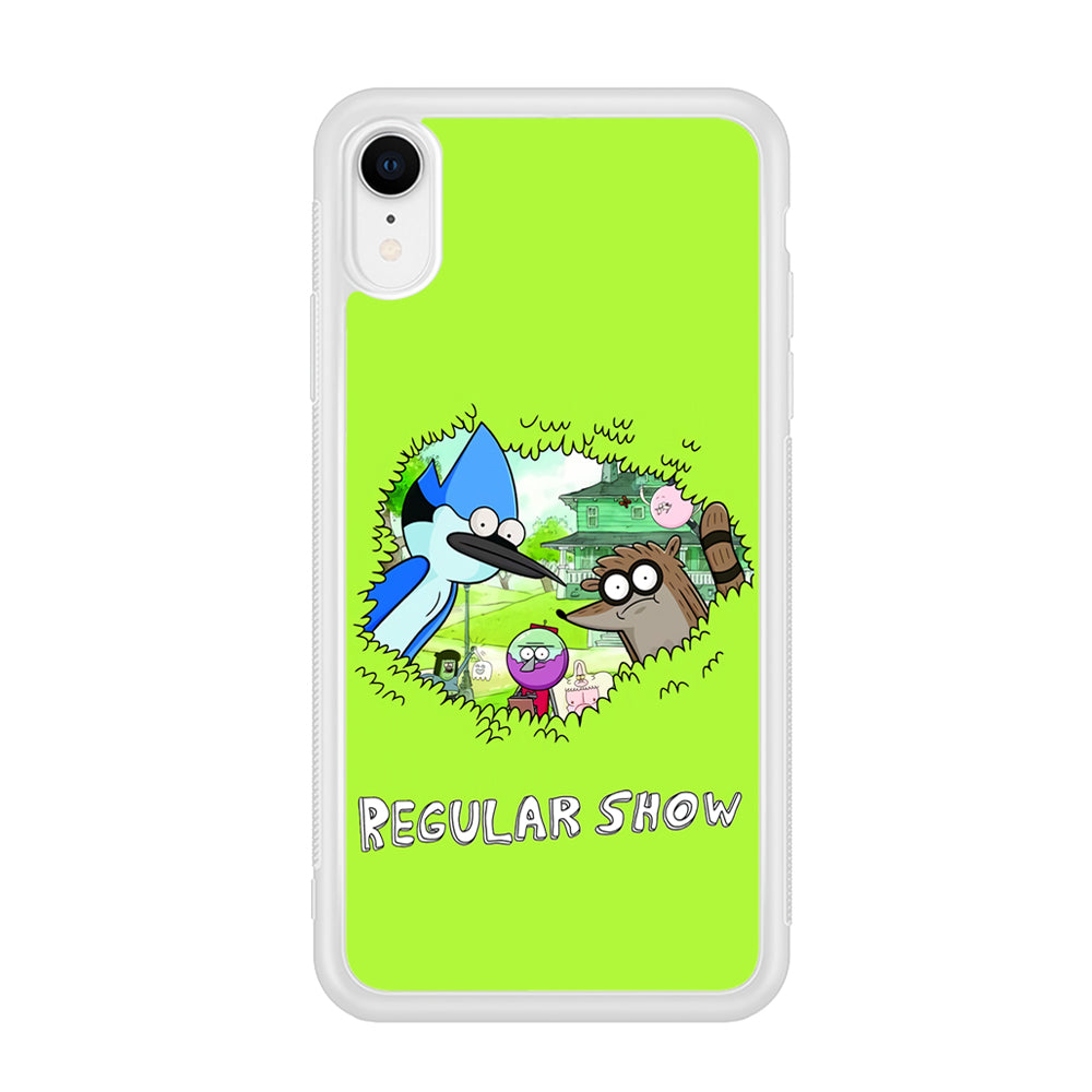 Regular Show Hide In The Bushes iPhone XR Case