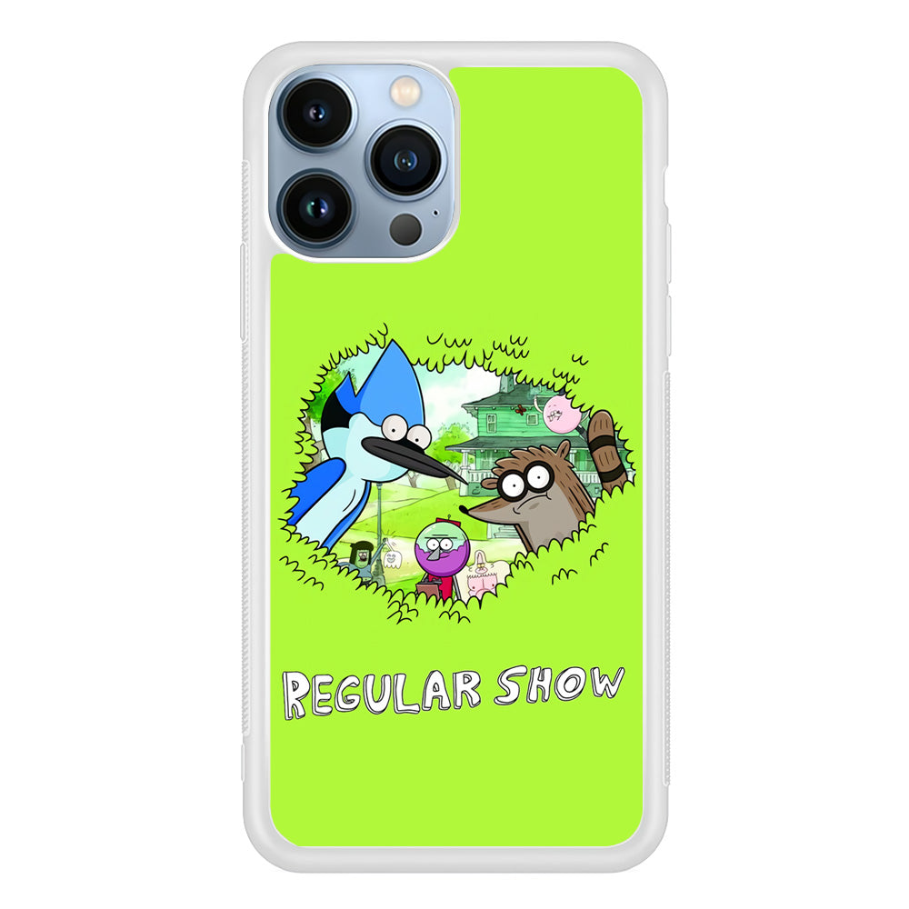 Regular Show Hide In The Bushes iPhone 13 Pro Max Case